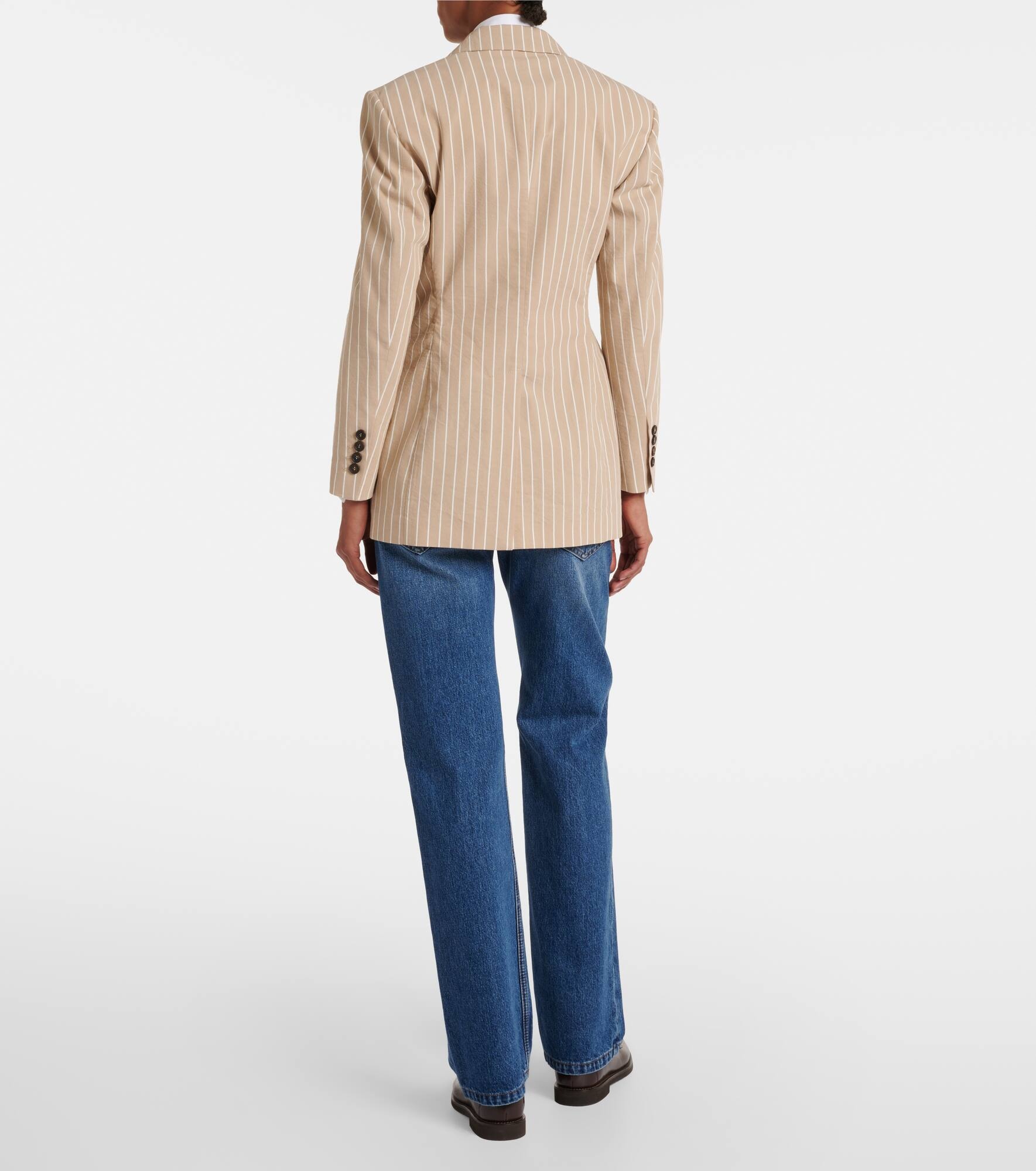 Cotton and silk blazer - 3