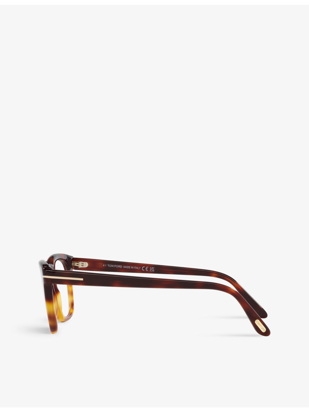 FT5870 rectangle-frame tortoiseshell acetate optical glasses - 4