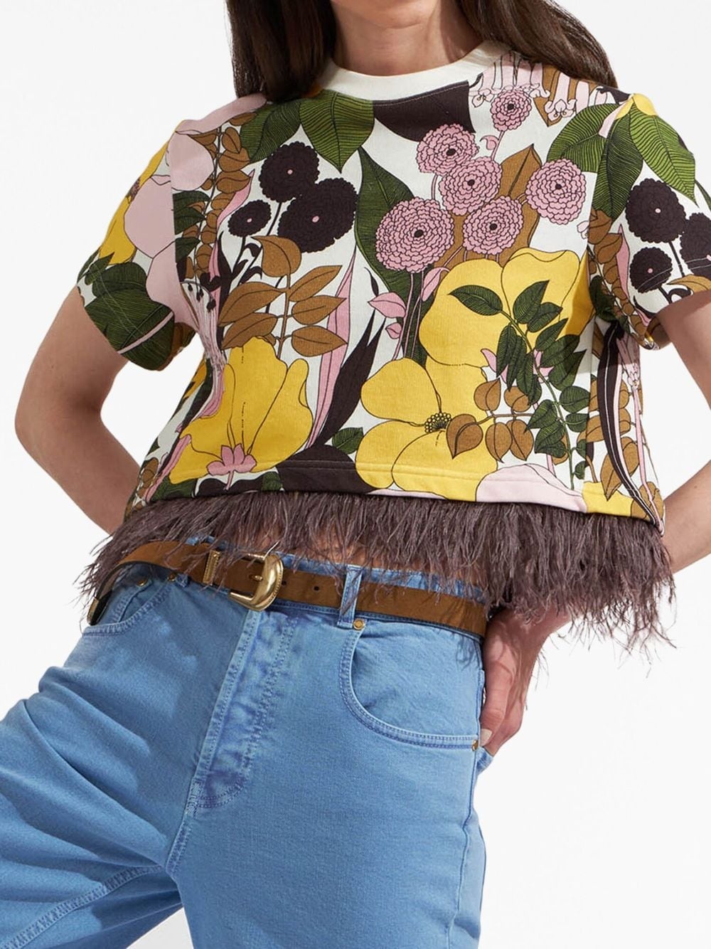 La Scala floral-print T-shirt - 3