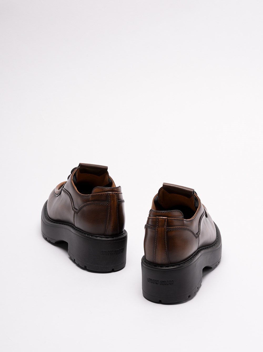 Leather Lace Up Shoes - 3