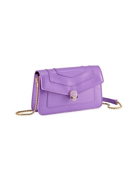 Serpenti Forever Leather Chain Pochette Bag - 1