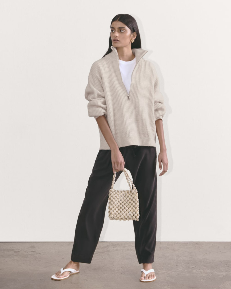 THE HALF-ZIP SWEATER IN LUXE MERINO 4