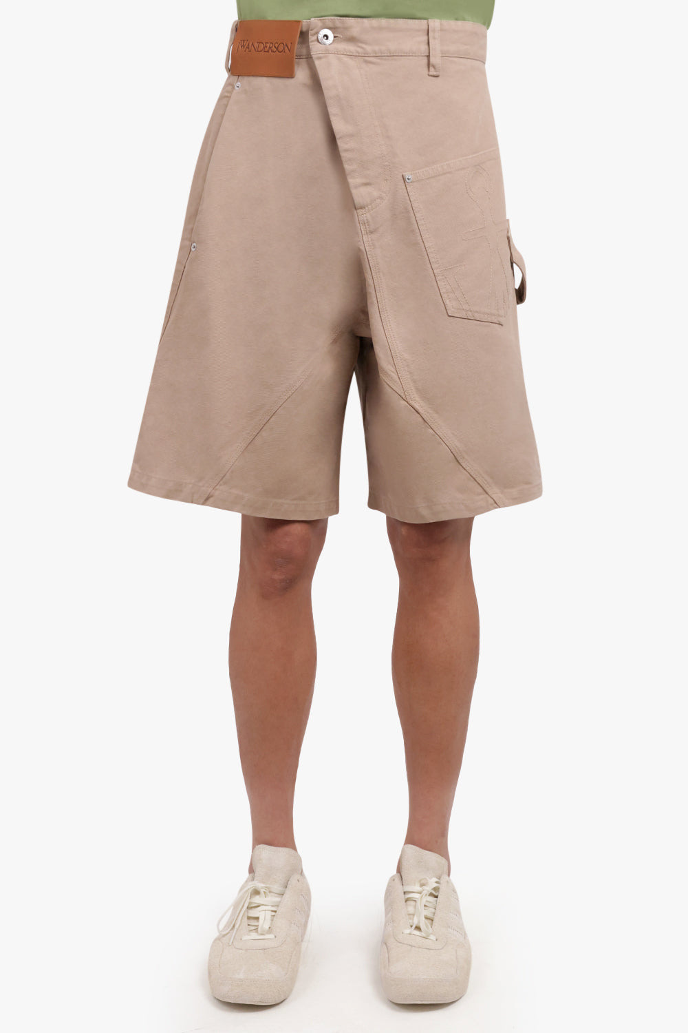 TWIST FRONT WORKWEAR SHORT | CARAMEL - 4