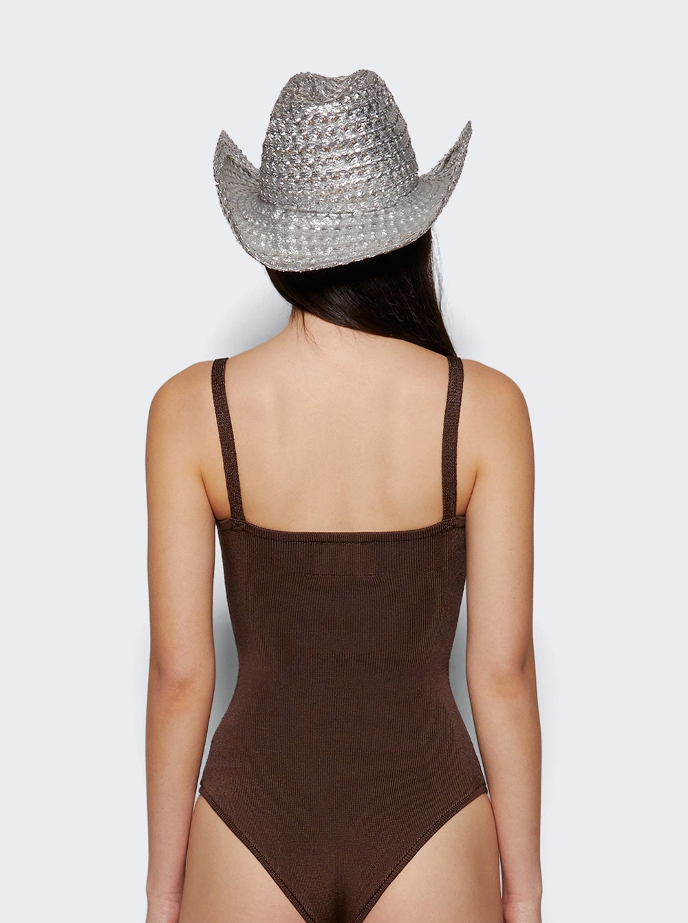 Knit One Piece Bodysuit Chocolate - 4