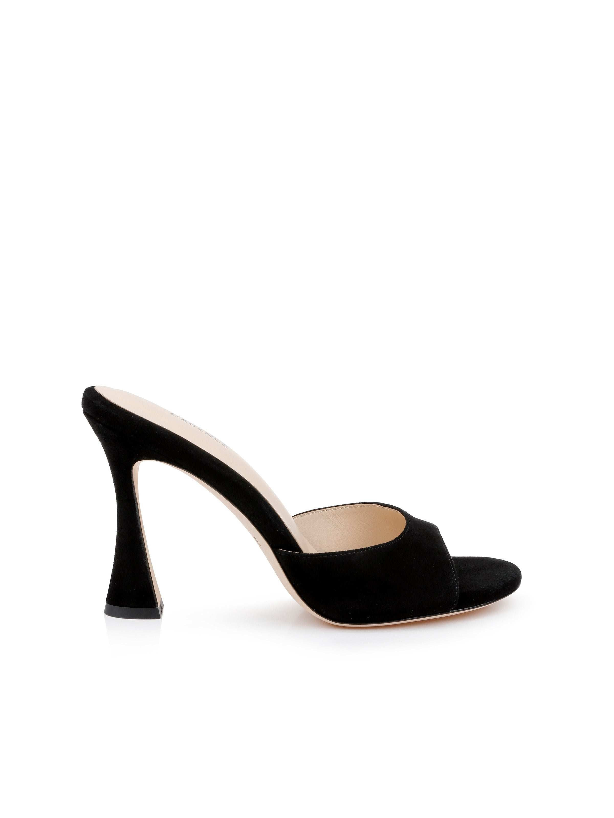 Avery Suede Peep-Toe Mule - 4