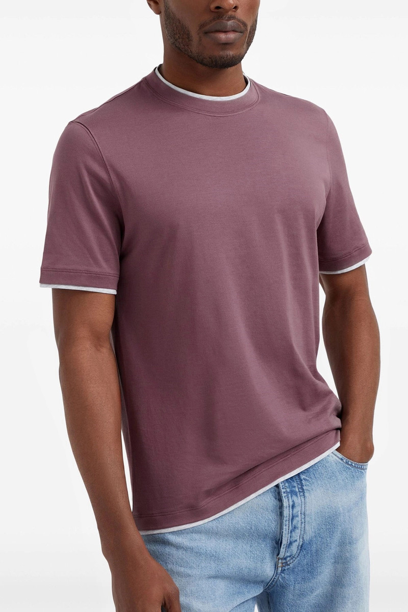 Brunello Cucinelli Double layer t-shirt outlook