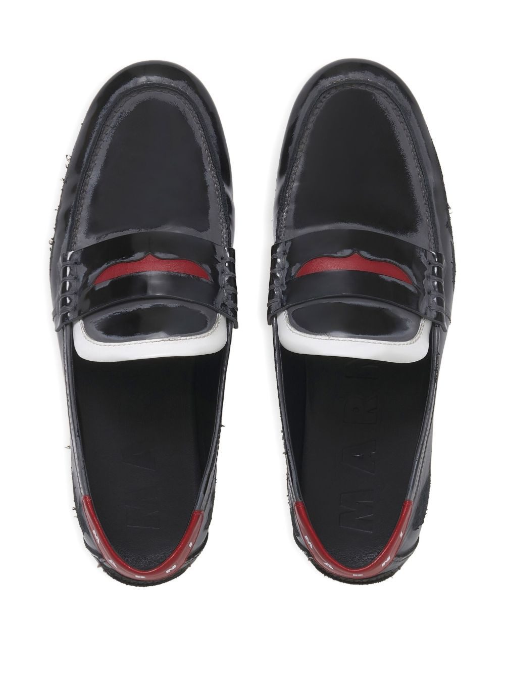 penny-strap leather loafers - 2