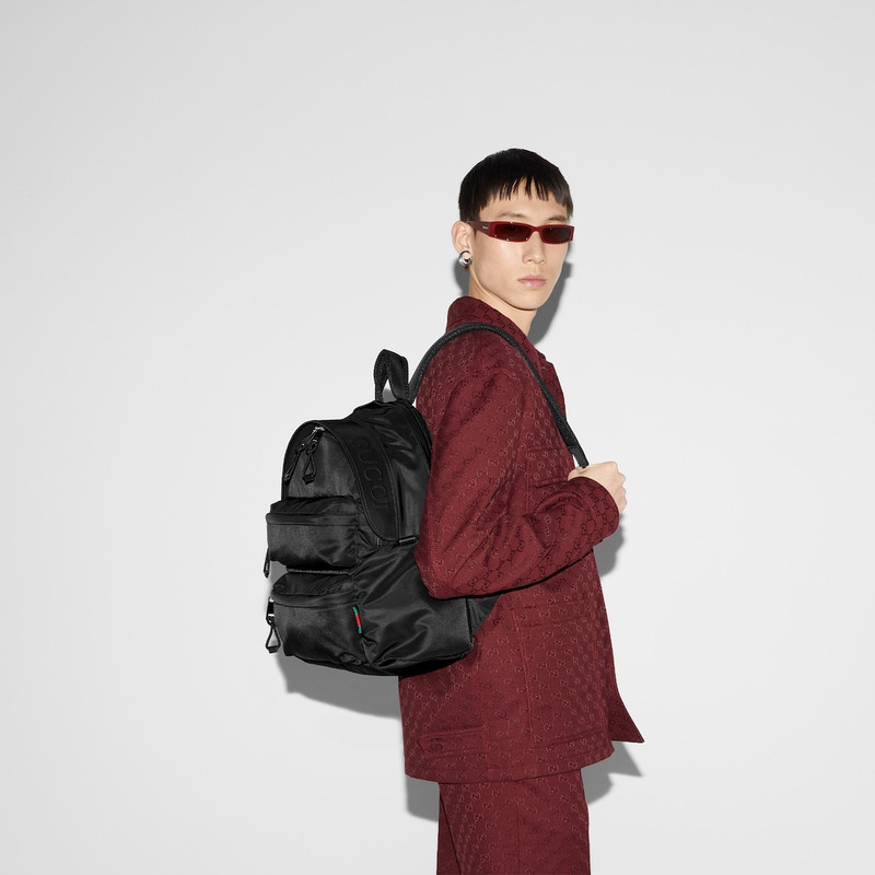 Medium backpack with Gucci logo 3