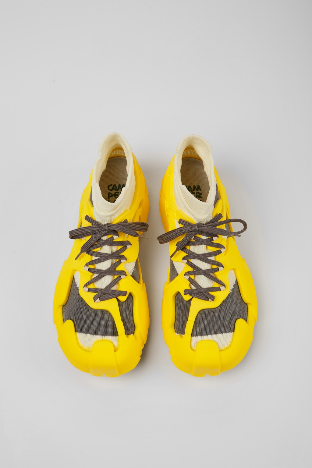 Yellow caged sneakers - 4