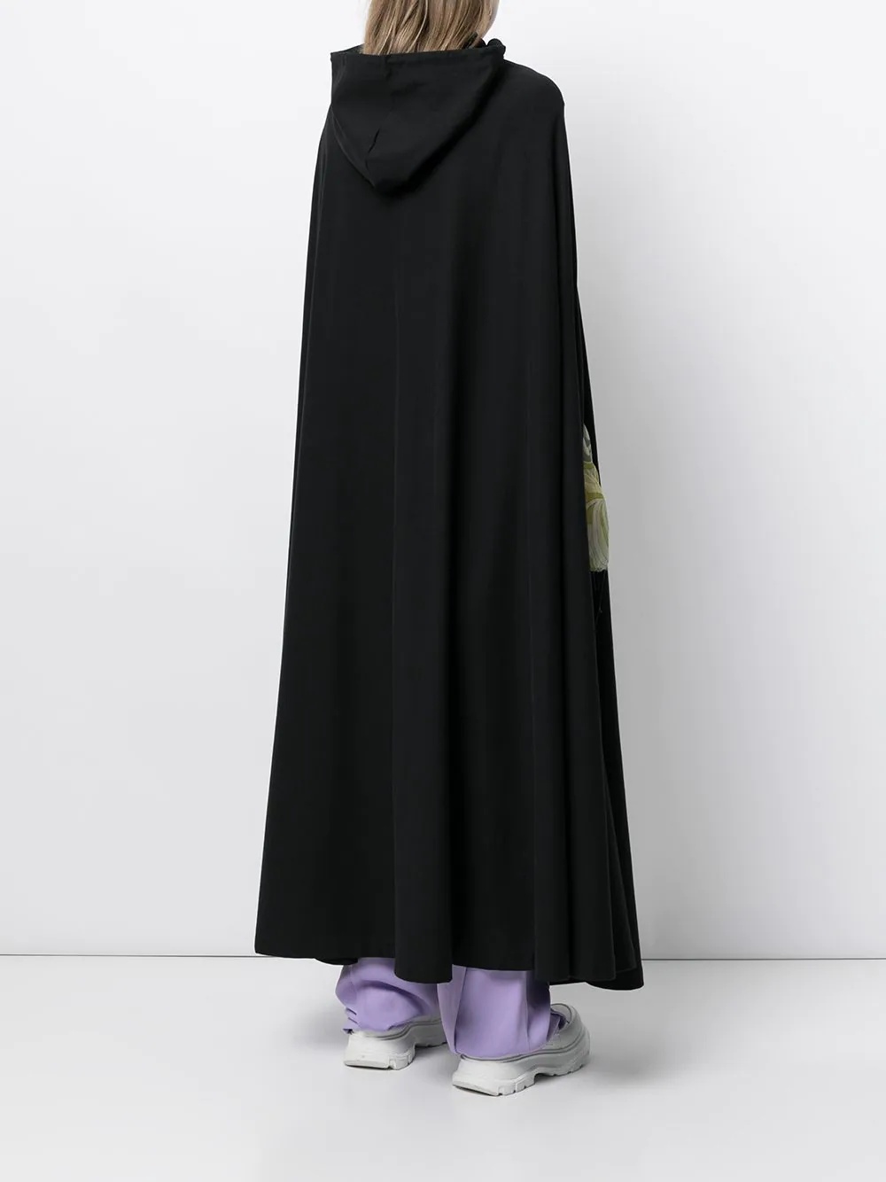 long hooded cape coat - 4