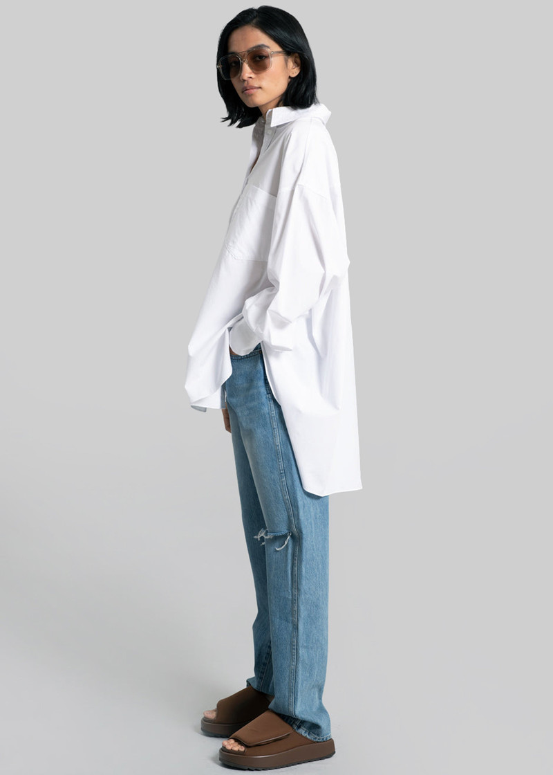 Kat Soft Oversized Shirt - White 4