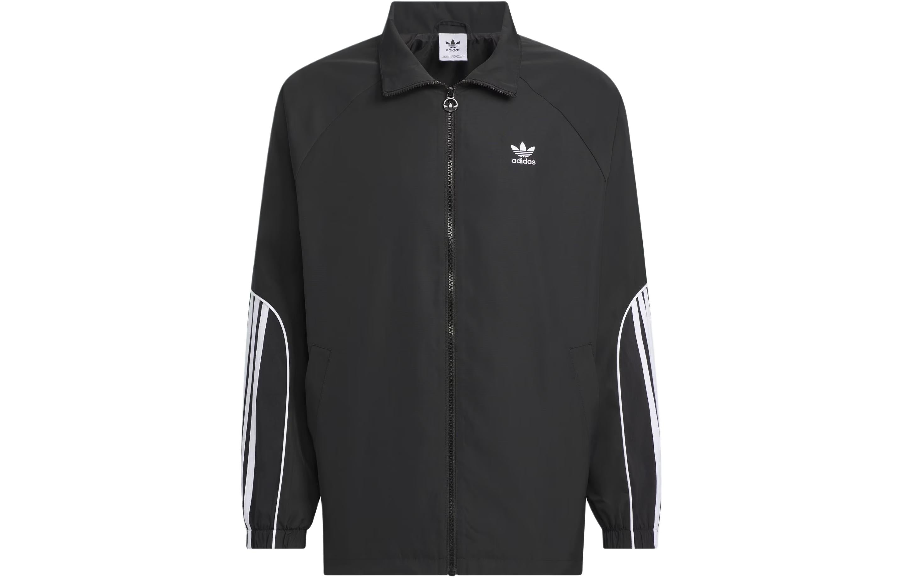 adidas Originals 3-Stripes Coach Jacket Asia Sizing 'Black' JE3491 - 2