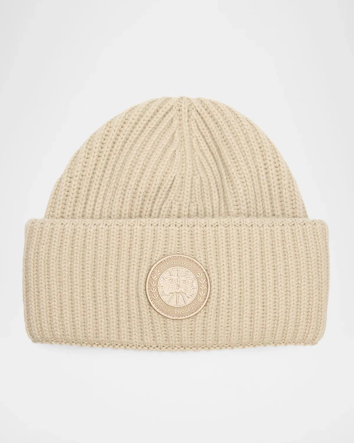 Men's Tonal Disc Wool-Cashmere Beanie - 1