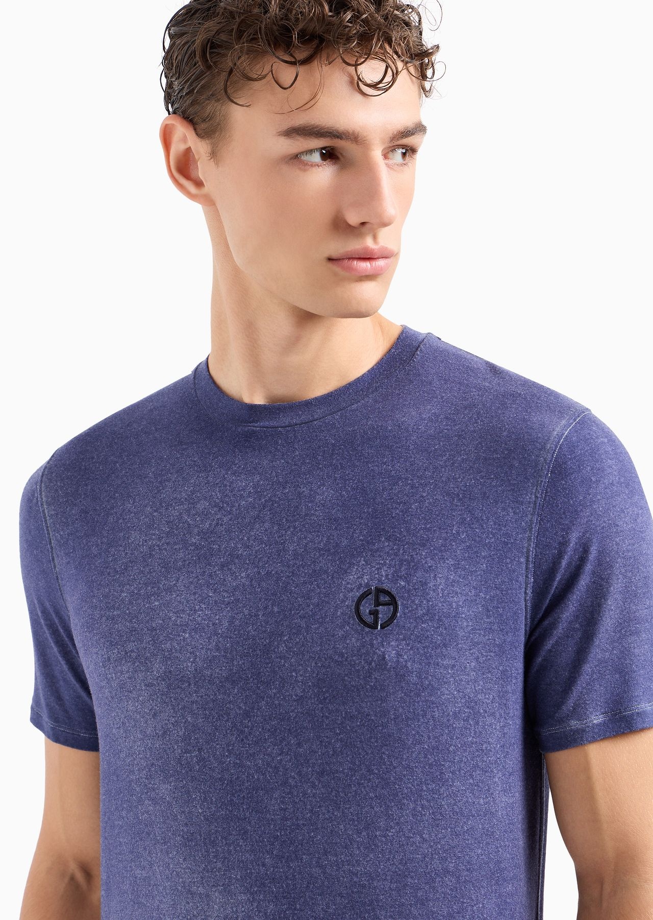 Modal blend jersey crew-neck T-shirt - 6