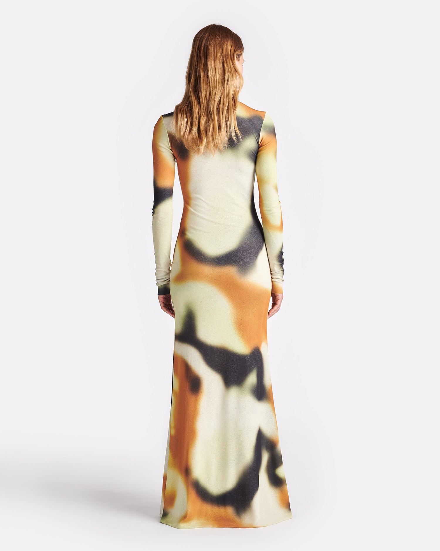 Printed Mesh-Jersey Maxi Dress - 3