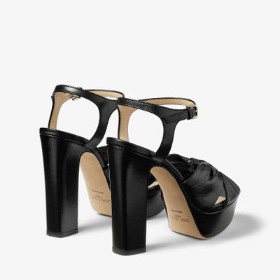 JIMMY CHOO Heloise 120
Black Nappa Leather Platform Sandals outlook