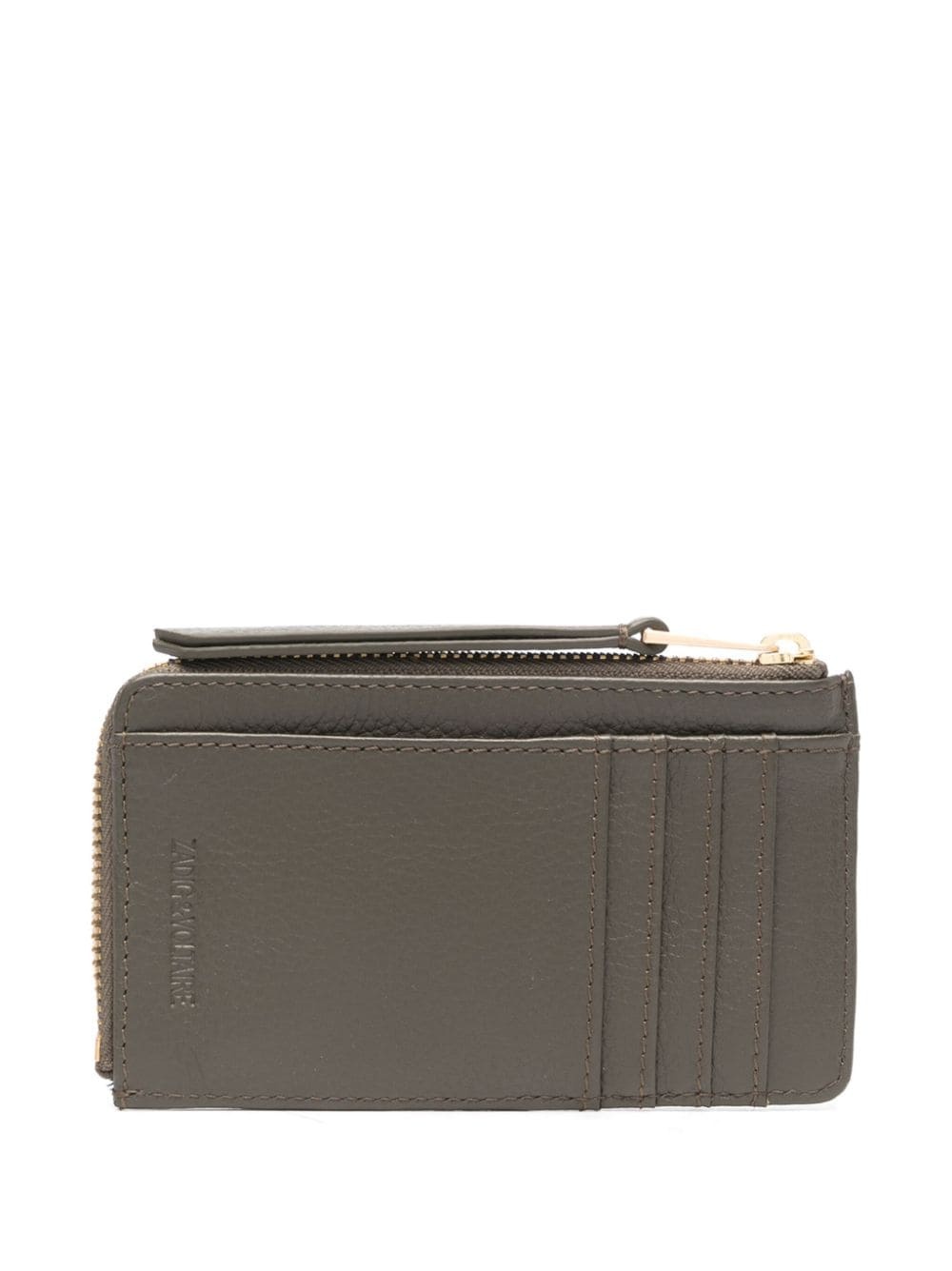 ZV Card logo-plaque leather cardholder - 2