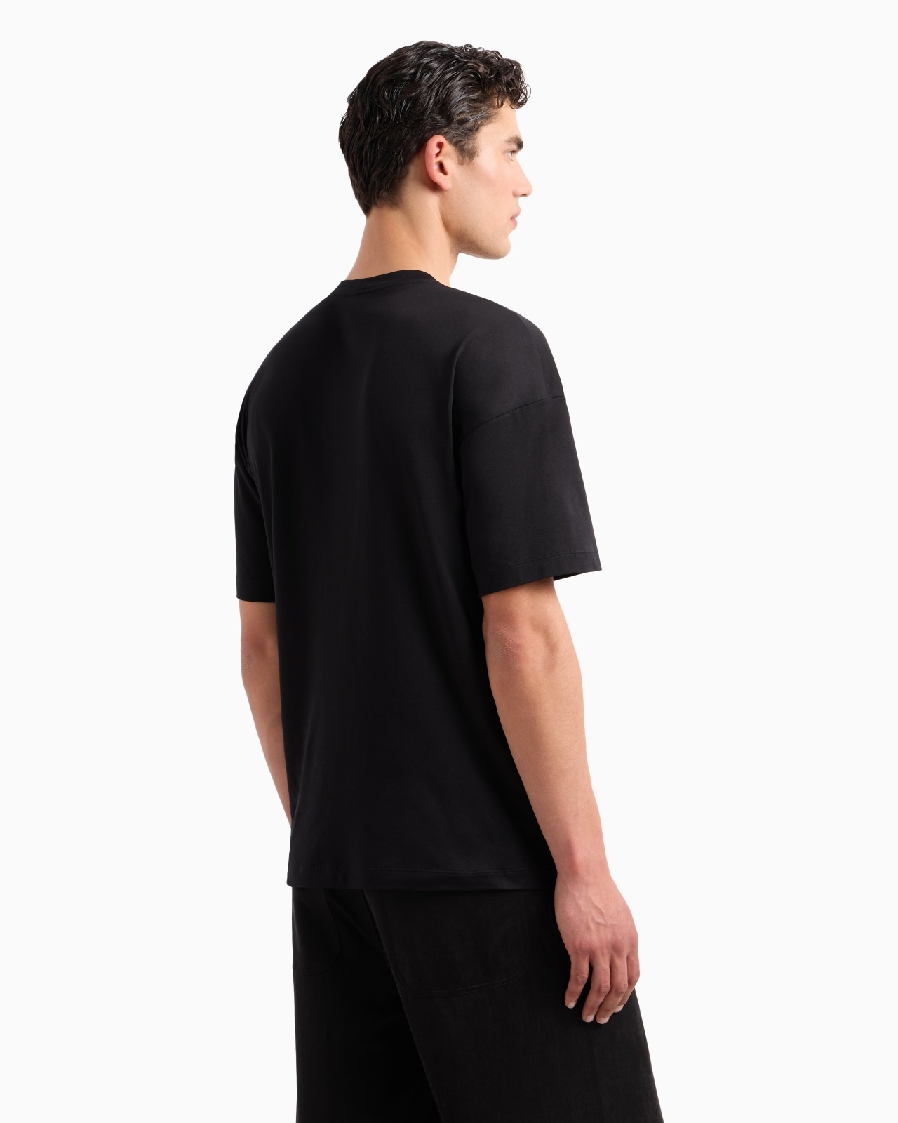 OVERSIZED CREW-NECK T-SHIRT IN ORGANIC COTTON INTERLOCK - 3