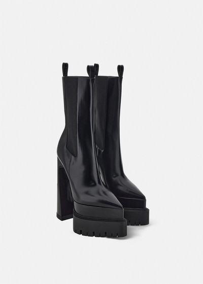 VERSACE Aevitas Pointy Platform Boots outlook