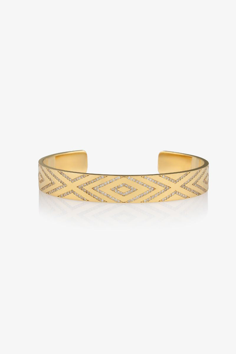 FRIENDSHIP DIAMOND LOZENGE CUFF 10MM 1