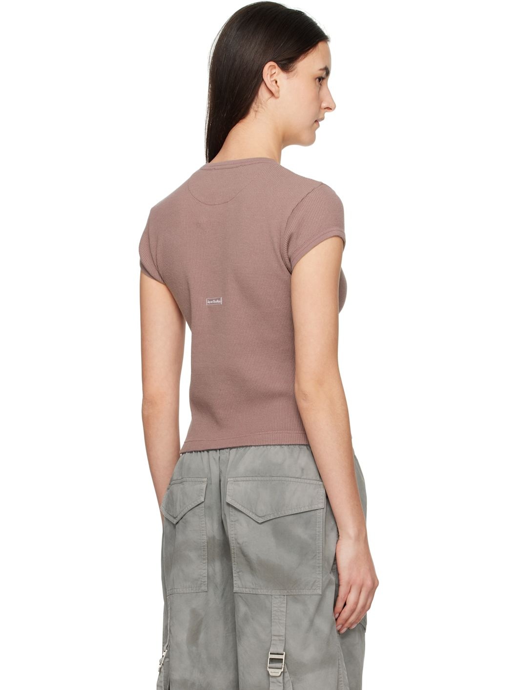 Purple Waffle Knit T-shirt - 3