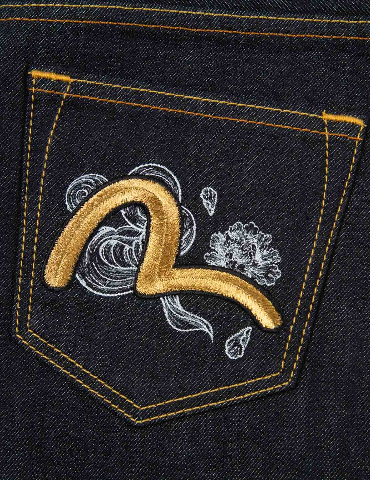 SEAGULL EMBROIDERY DENIM SHORTS - 11