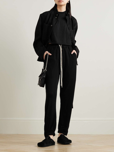 Rick Owens Stretch-jersey track pants outlook
