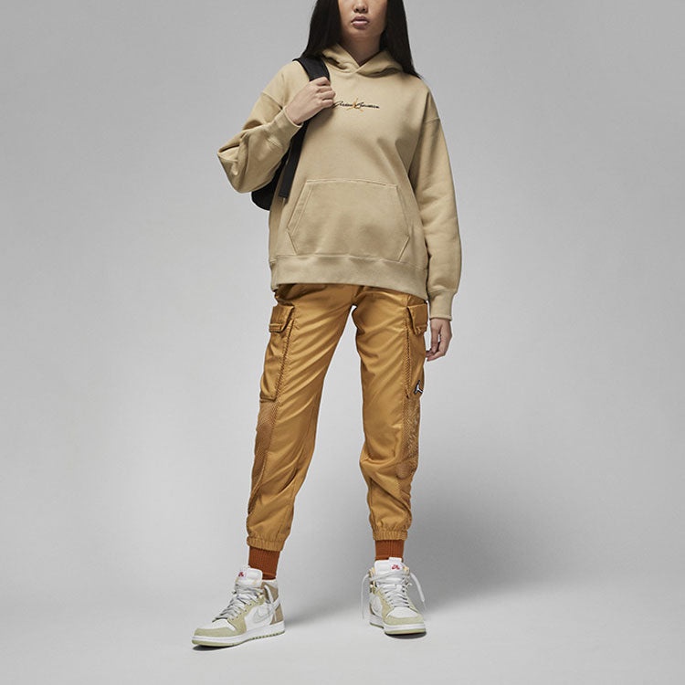 (WMNS) Air Jordan Paris Collective Hooded Pullover 'Beige' DV1386-250 - 2