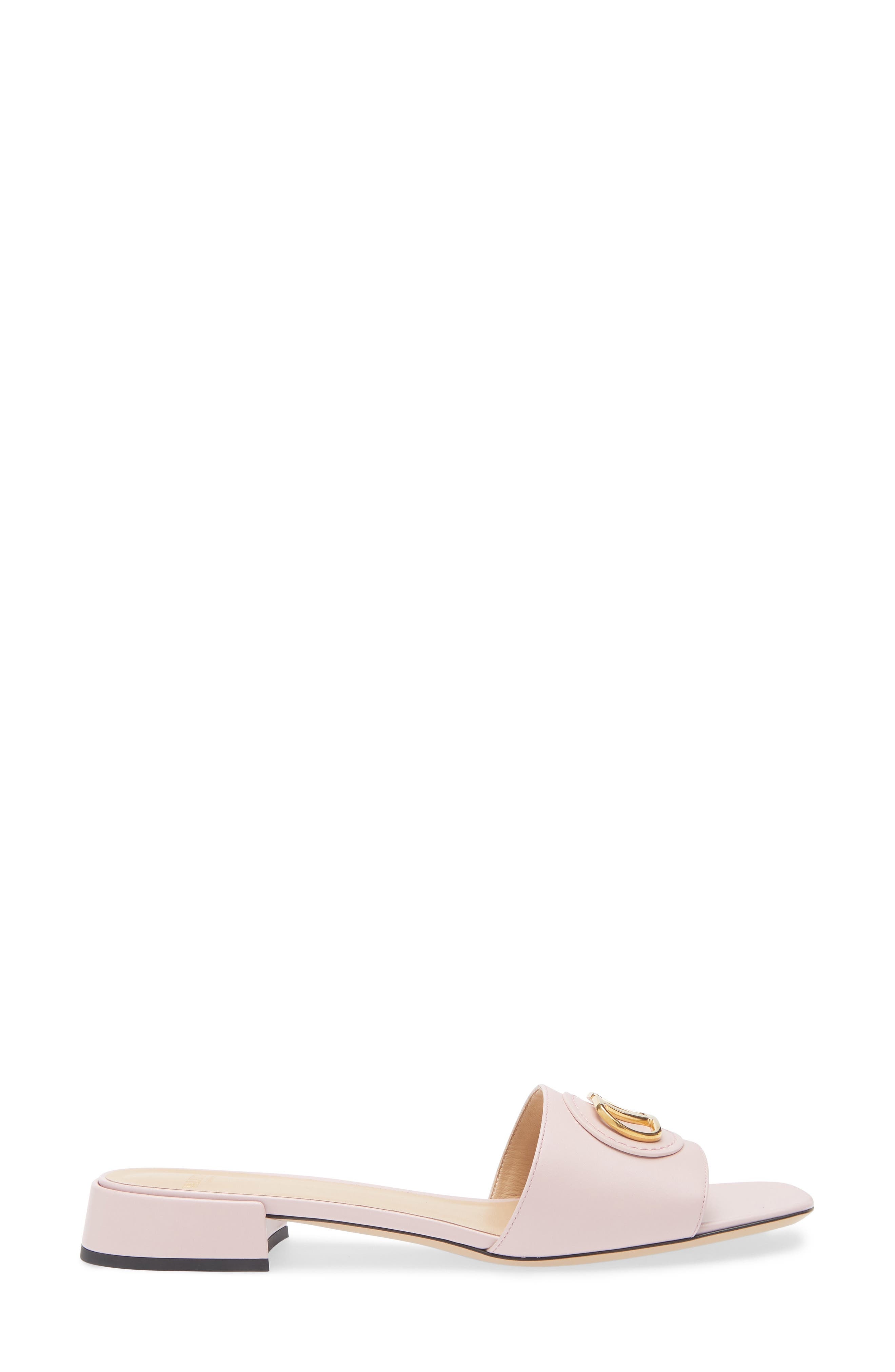 Valentino Garavani VLOGO Slide Sandal in Water Rose at Nordstrom - 3