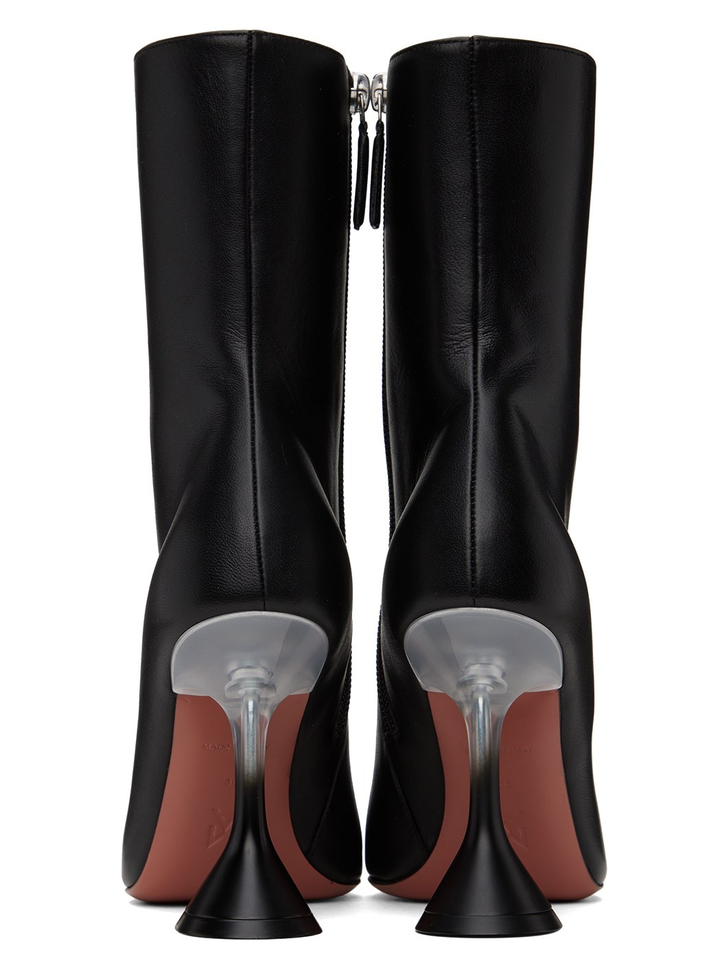 Black Giorgia Glass Boots - 2