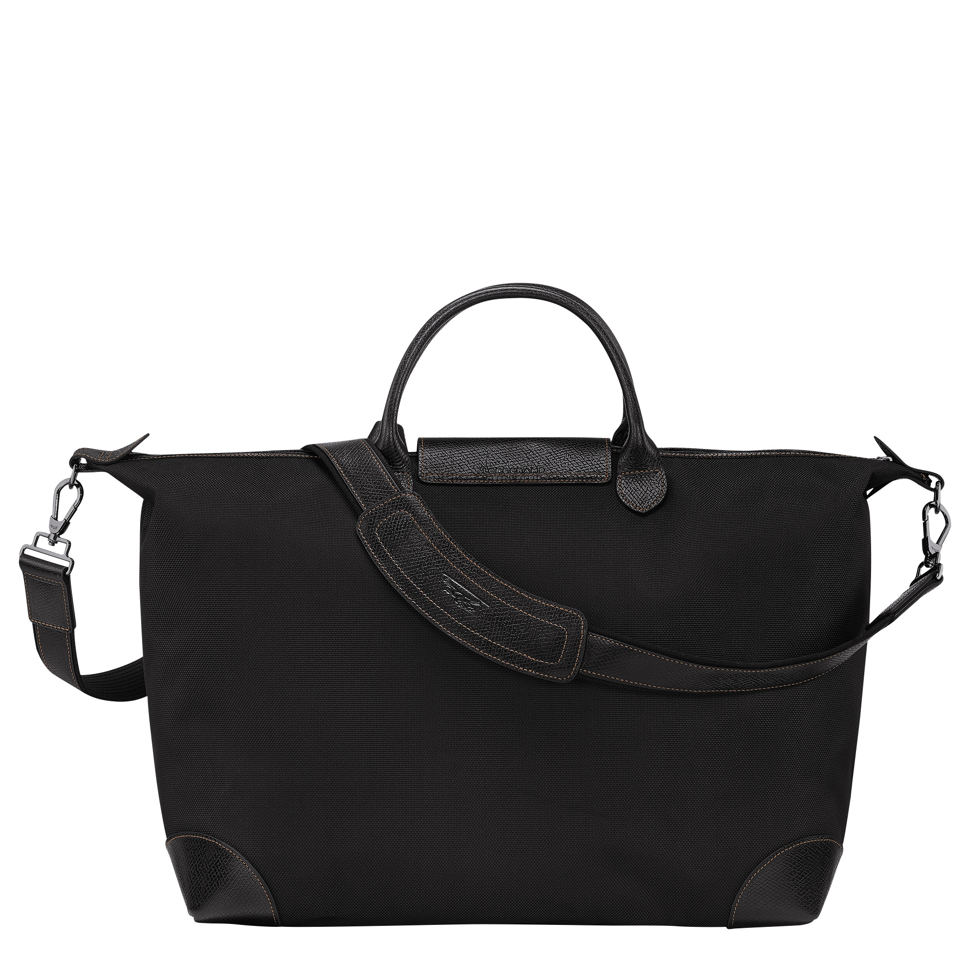 Longchamp Boxford S Travel bag Black Canvas REVERSIBLE