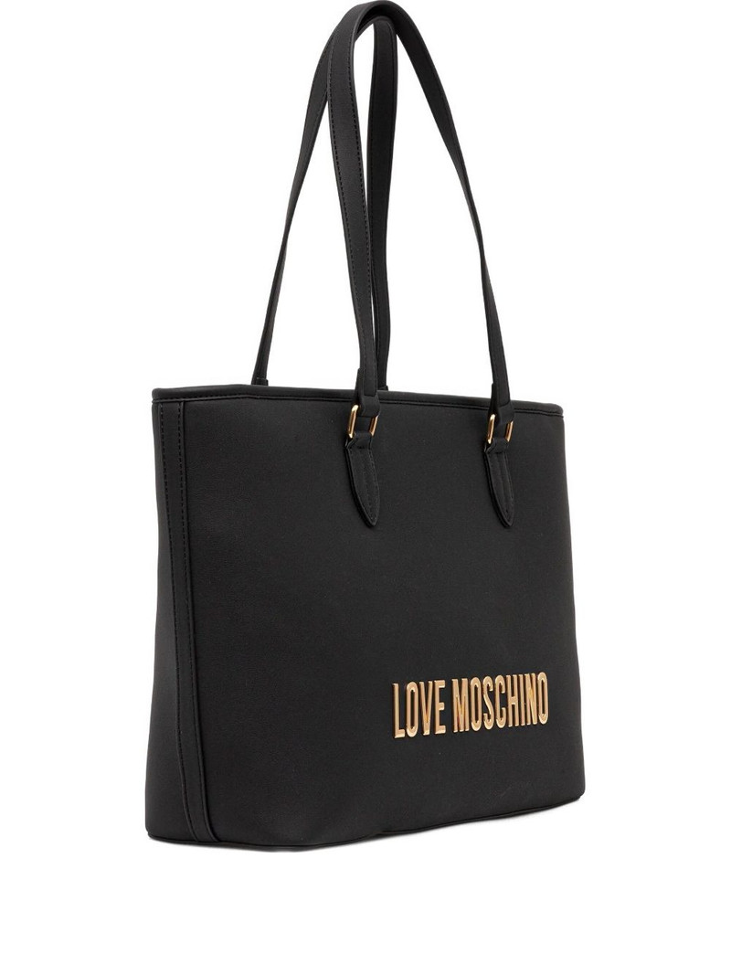 Moschino medium logo-plaque tote bag outlook