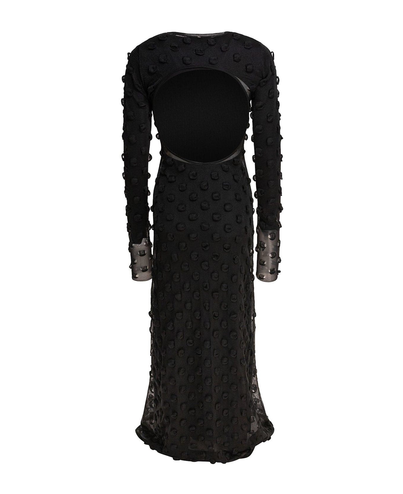 All-over Embellished Crewneck Dress - 2