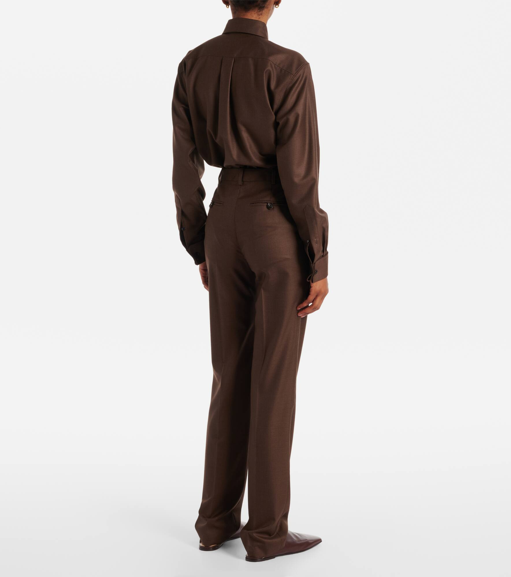 Davey virgin wool straight pants - 3