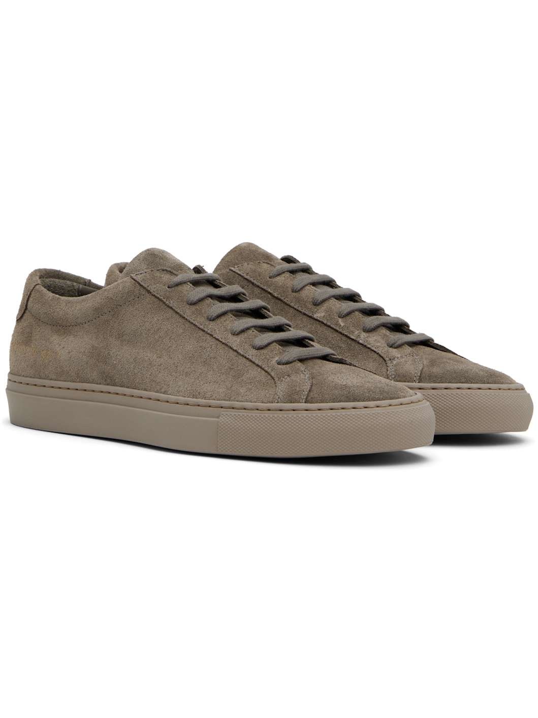 Taupe Achilles Tonal Suede Sneakers - 4