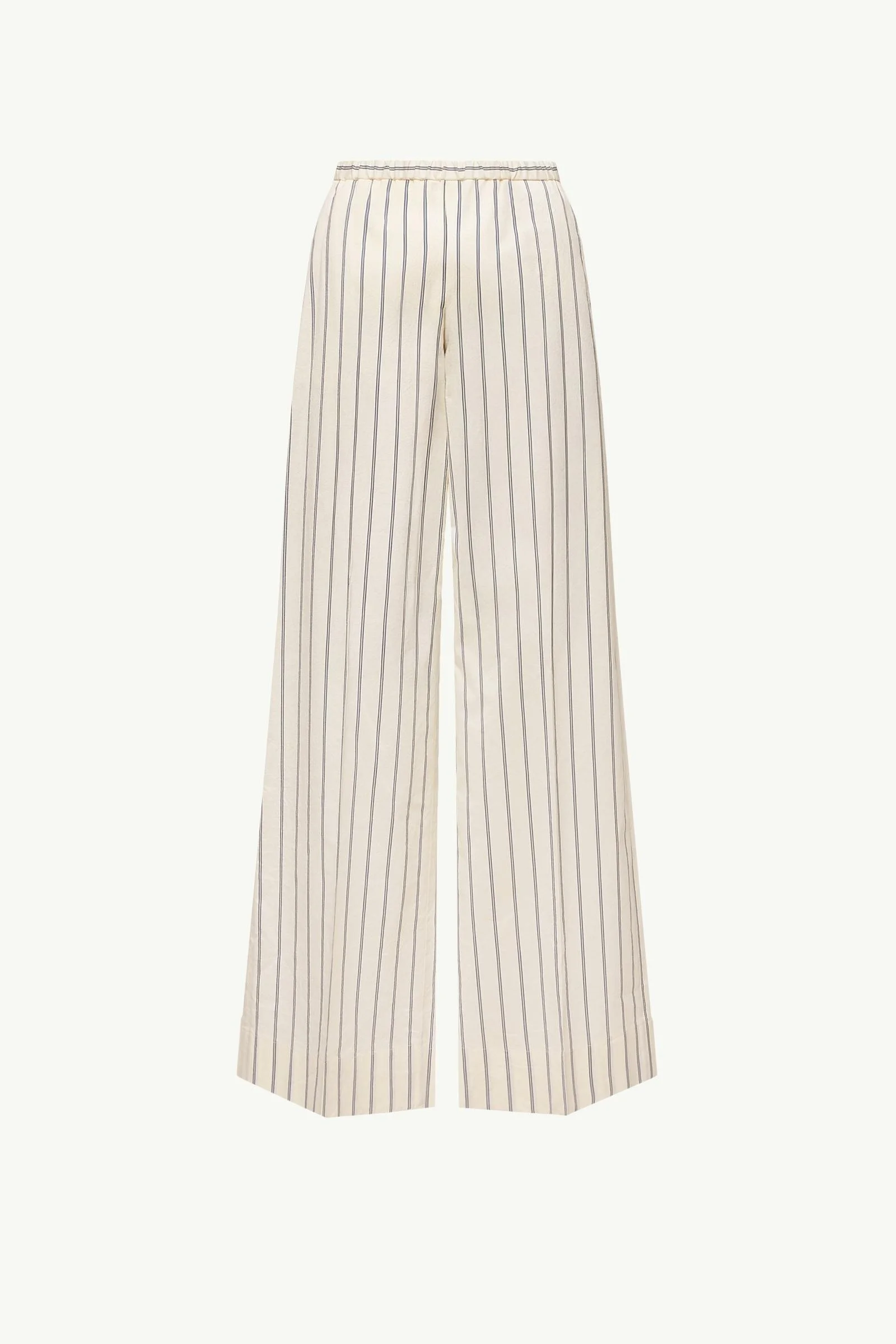 Striped Cotton & Silk Pants - 1