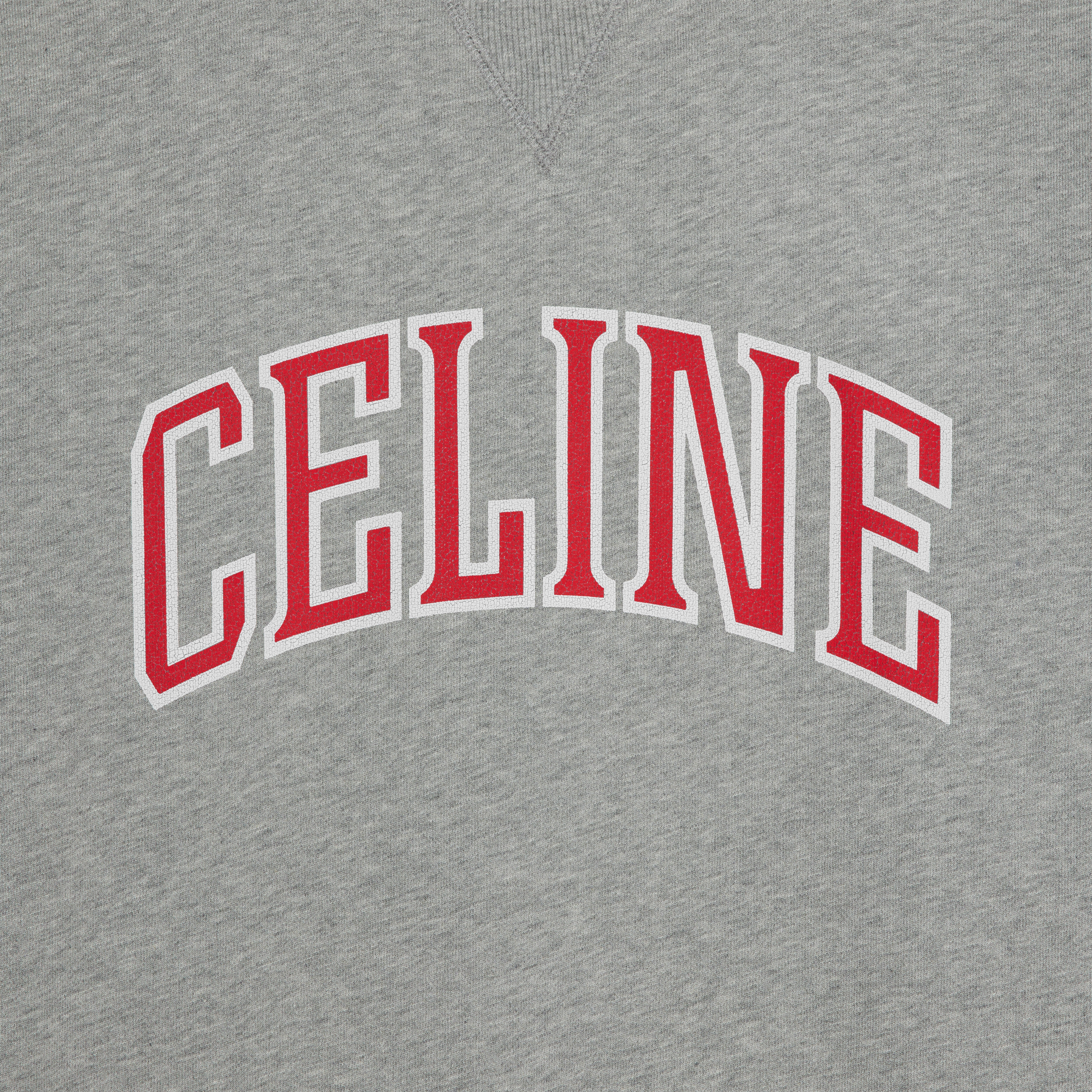 celine loose sweatshirt in COTTON FLEECE - 4