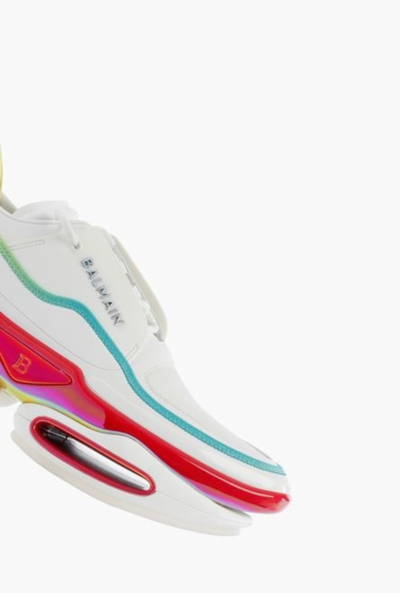 Multicolored leather and nylon B-Bold low-top sneakers 6