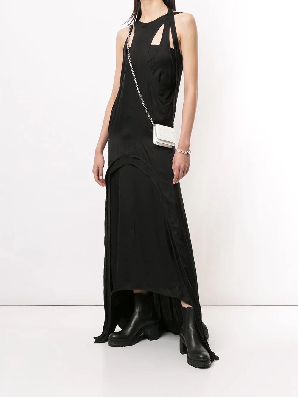 draped layered dress - 2