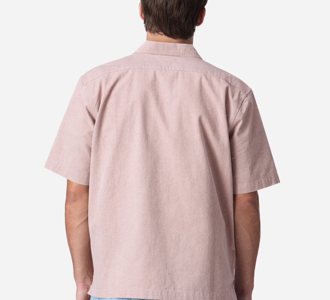 Short Sleeve Workshirt - Blush Twill - 3