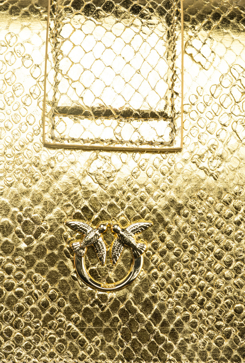PINKO GALLERIA MINI LOVE BAG ONE IN PUNCHED REPTILE SKIN 4