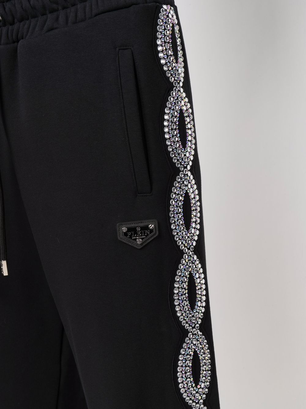 crystal-embellished joggers - 5