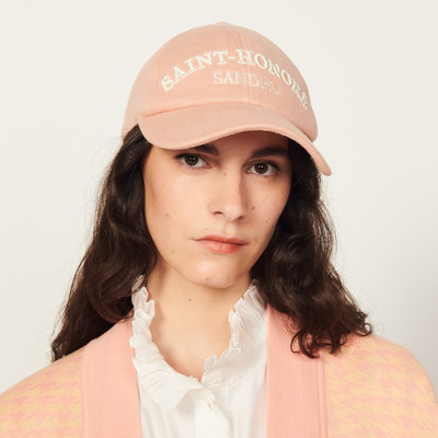 Sandro Embroidered cap outlook
