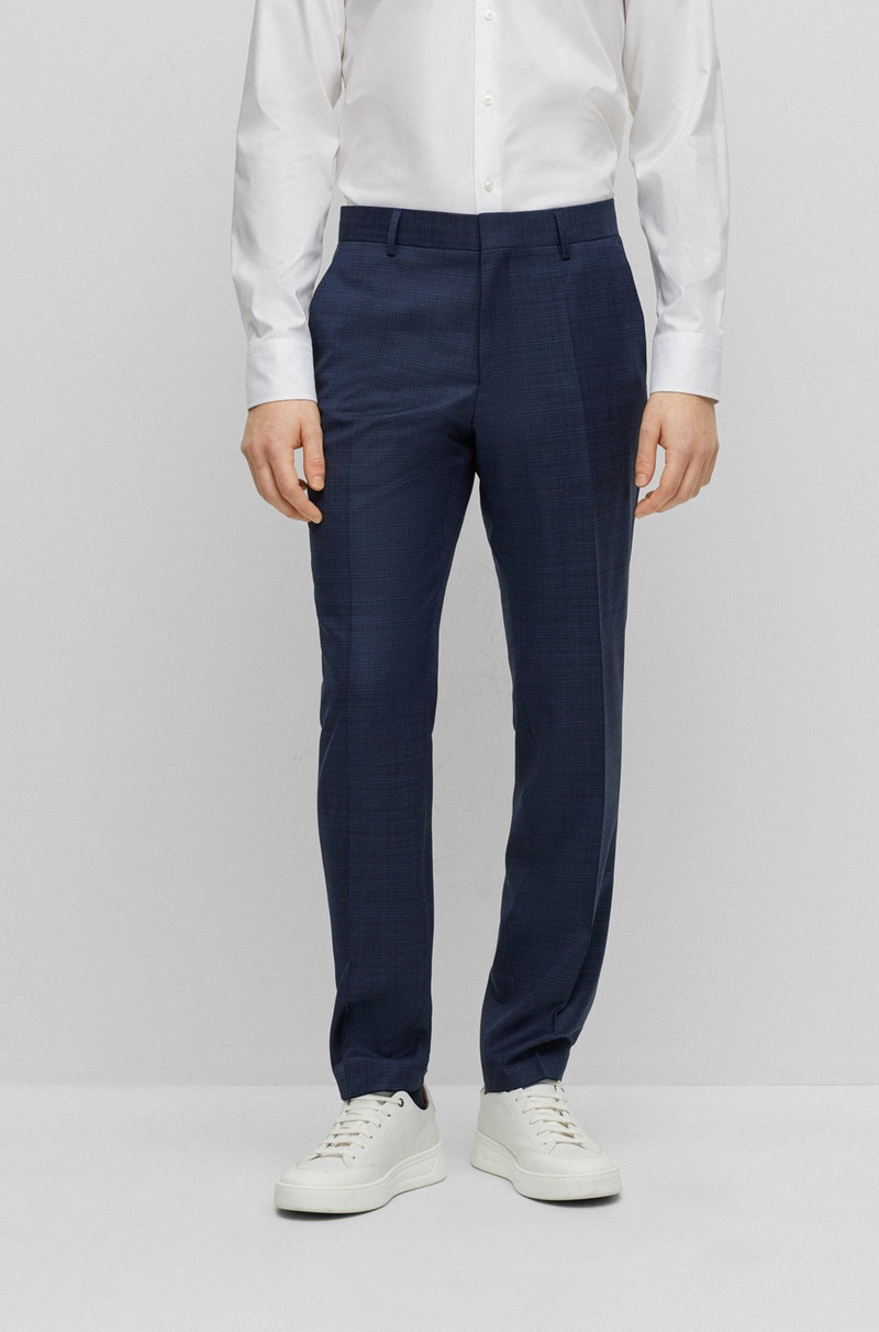 SLIM-FIT SUIT IN PATTERNED STRETCH WOOL 7