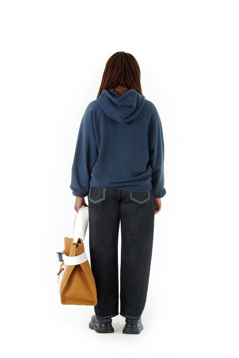 SUNNEI BLUE HOODIE WITH LOGO outlook