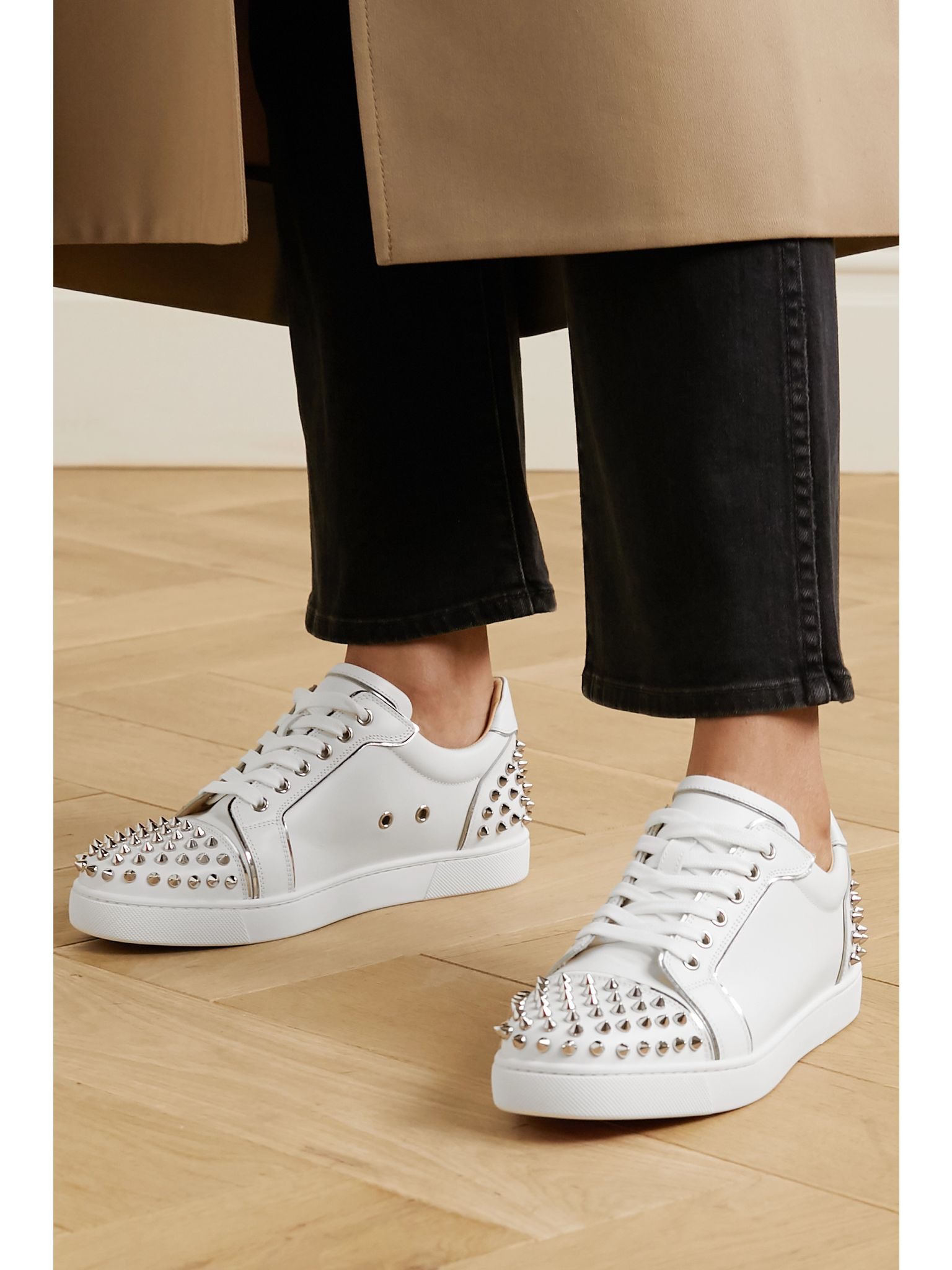 Vieira 2 embellished leather sneakers White - 2