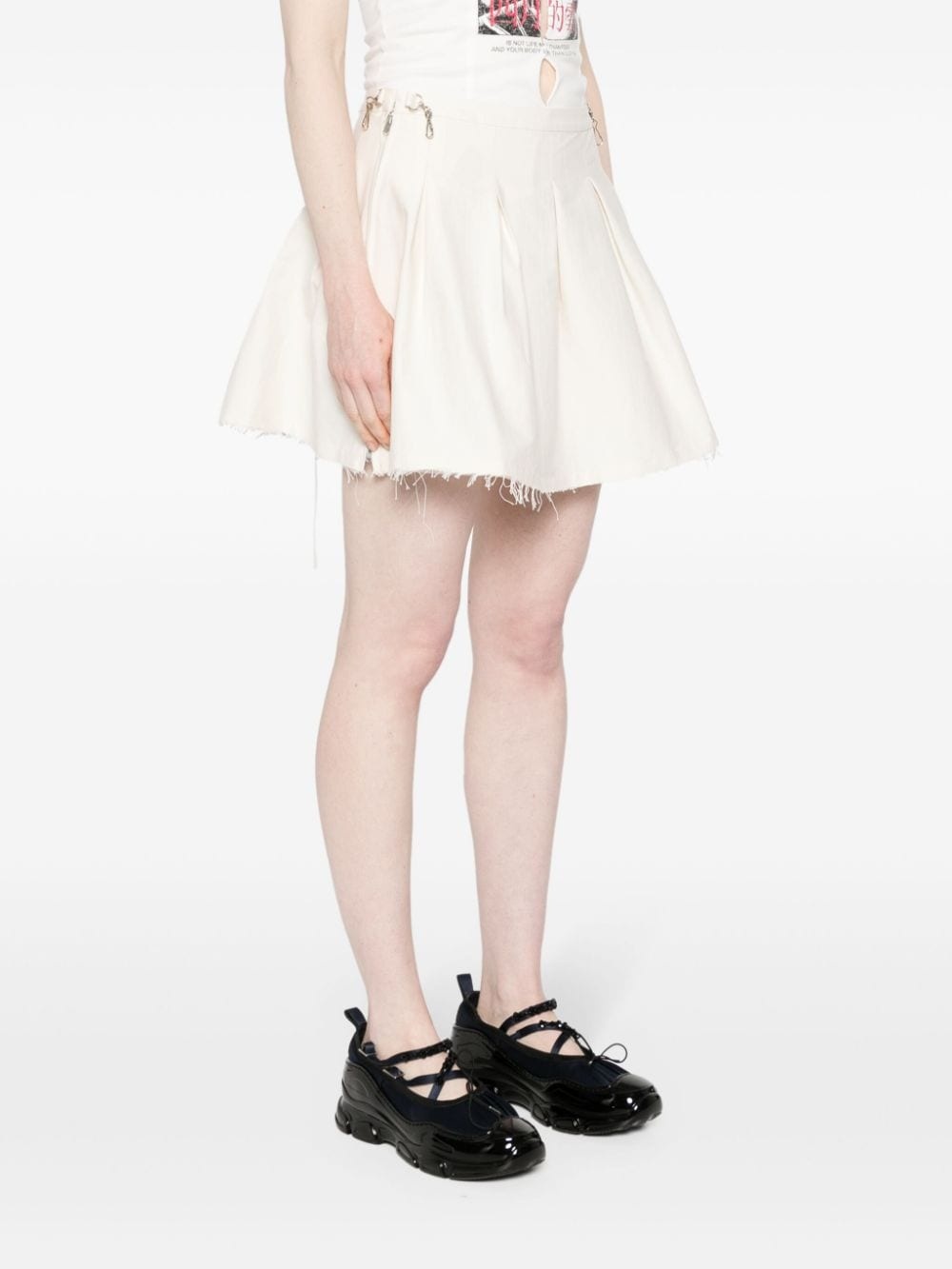 Object pleated mini skirt - 3