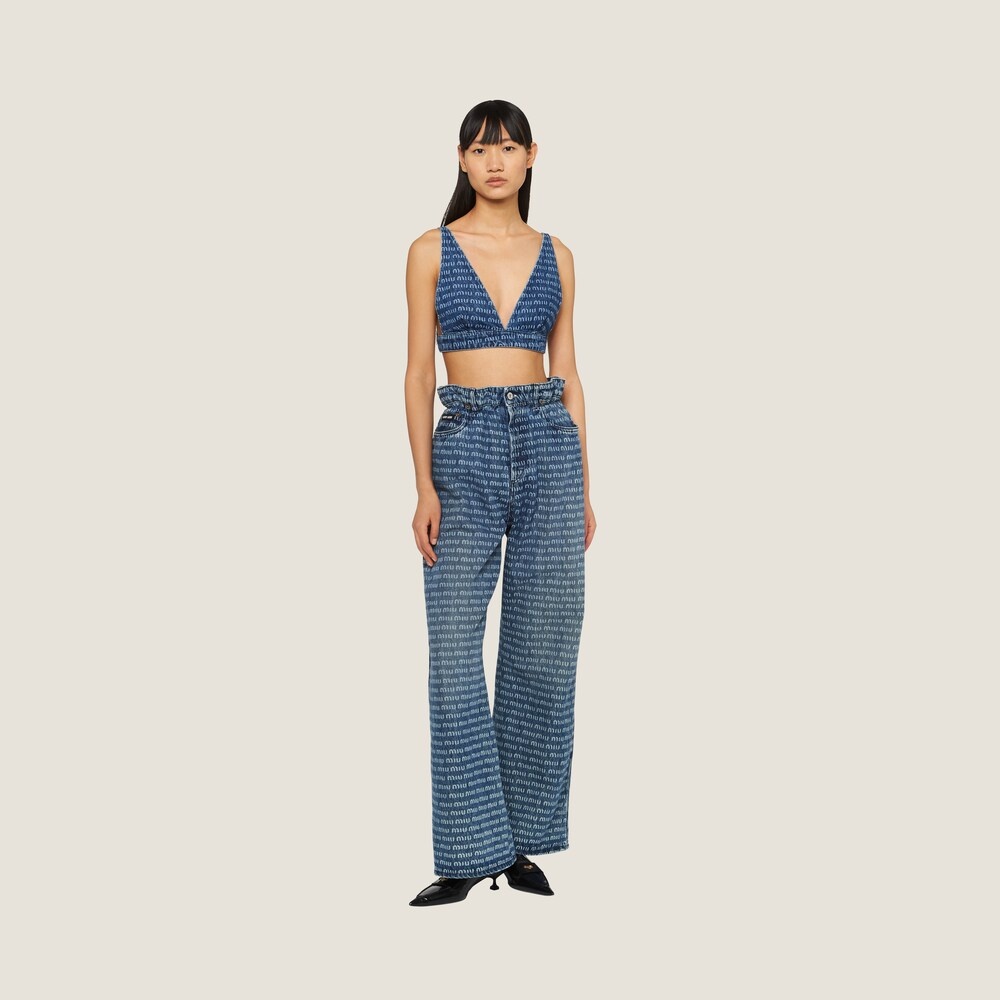 Single-breasted tweed top - 2