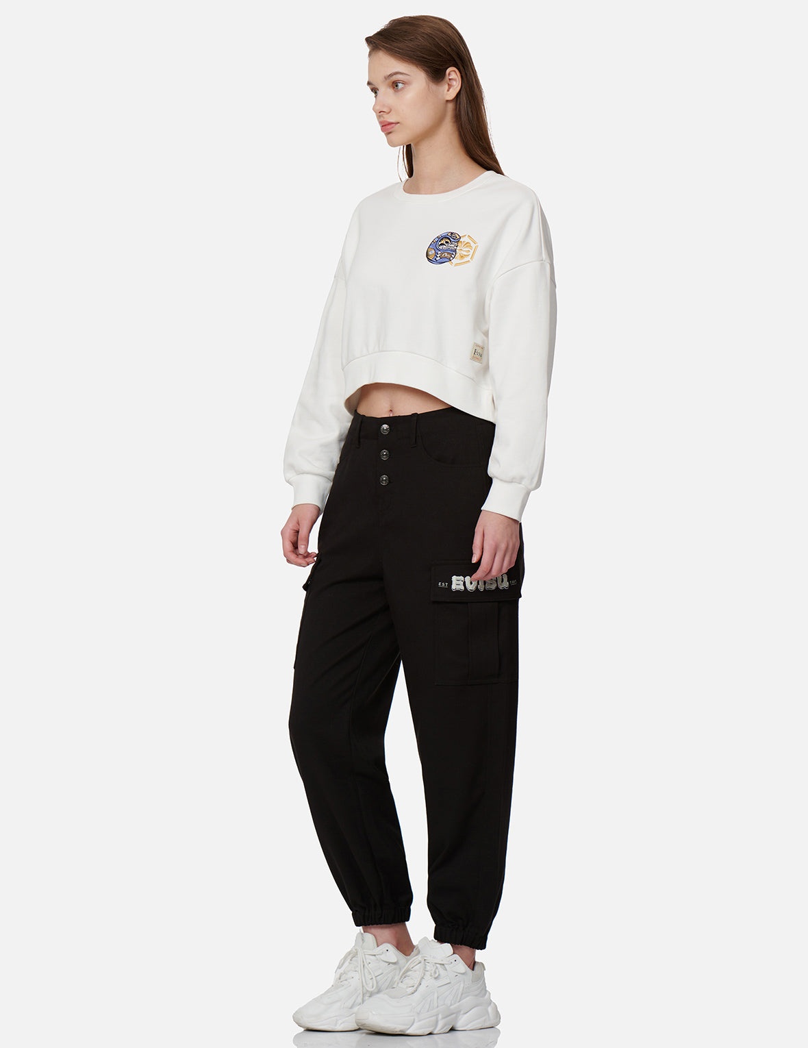 LOGO EMBROIDERY TWILL JOGGERS - 3