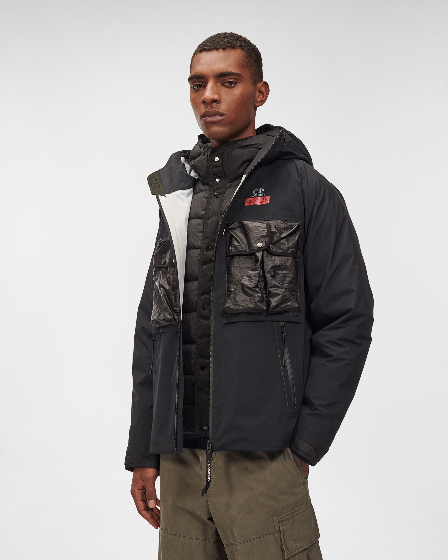 C.P. Company Gore-Tex 3L Infinium サイズ56 C.P. Company Gore-Tex 3L Infinium Hooded Jacket | Grey | FARFETCH